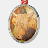 Schotse hoerenkuienkoeien metalen ornament (Links)