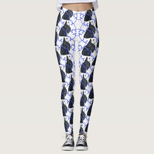 Schotse Hond Leggings (Voorkant)