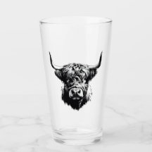 Schotse Hoogland Bull Glass Tumbler