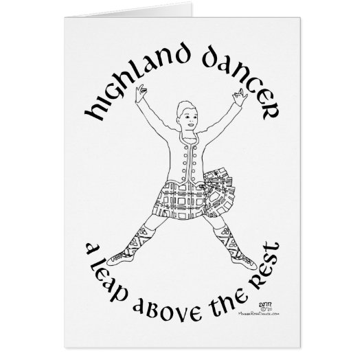 Schotse hoogland danser (Voorkant)