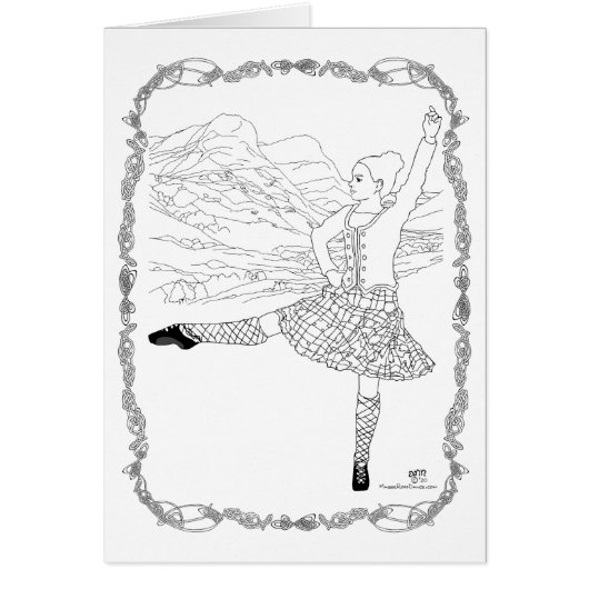 Schotse hoogland danser (Voorkant)