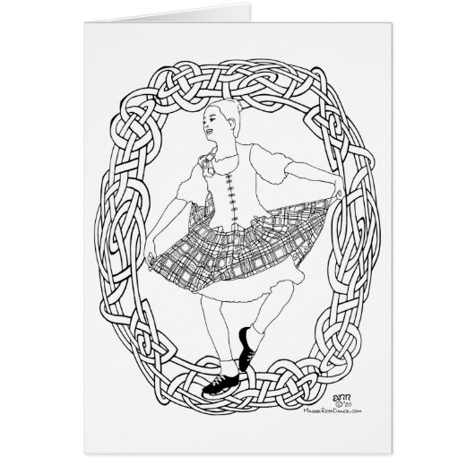 Schotse hoogland danser (Voorkant)