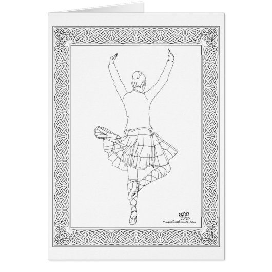 Schotse hoogland danser (Voorkant)