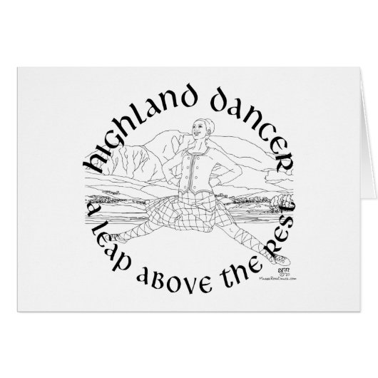 Schotse hoogland danser (Voorkant Horizontaal)