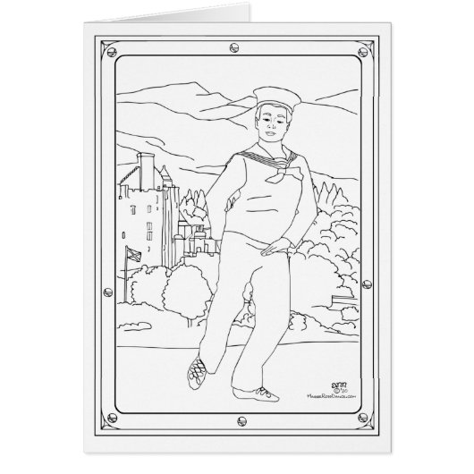 Schotse hoogland danser (Voorkant)