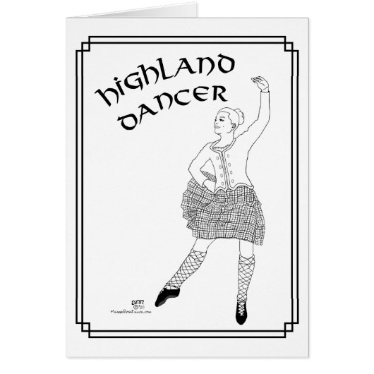 Schotse hoogland danser (Voorkant)