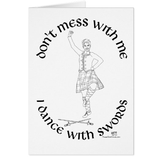 Schotse hoogland danser (Voorkant)