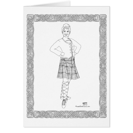 Schotse hoogland danser (Voorkant)