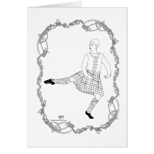 Schotse hoogland danser (Voorkant)