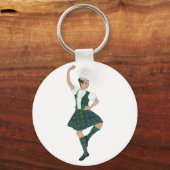 Schotse hoogland danser Campbell Sleutelhanger (Voorkant)