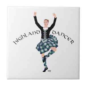 Schotse hoogland danser - Fling Tegeltje