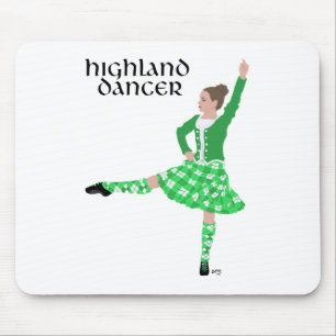 Schotse Hoogland Danser Groen Muismat