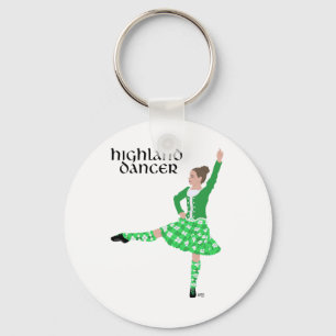Schotse hoogland danser groen sleutelhanger