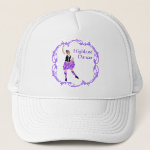 Schotse Hoogland Danser Keltische Knoopwerk Paars Trucker Pet