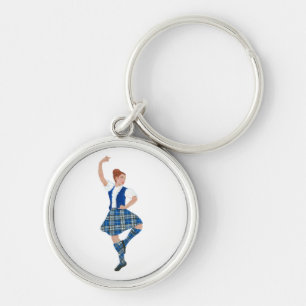 Schotse hoogland danser - Nevil Plaid Sleutelhanger