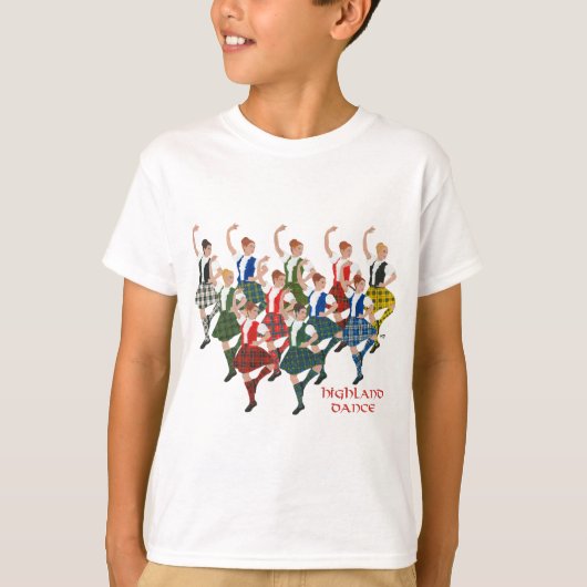Schotse Hoogland Dansgroep T-shirt (Voorkant)