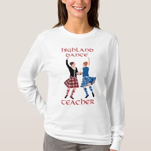 Schotse Hoogland Dansleraar T-shirt (Voorkant)