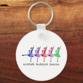Schotse Hoogland Danslijn Sleutelhanger (Voorkant)
