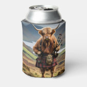 Schotse Hoogland Koe Bagpiper, Blikjeskoeler (Blikje Achterkant)