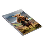 Schotse Hoogland Koe Bagpiper, Notitieboek (Rechterzijde)