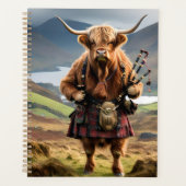Schotse Hoogland Koe Bagpiper, Planner (Voorkant)