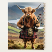 Schotse Hoogland Koe Bagpiper, Planner (Achterkant)