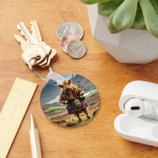 Schotse Hoogland Koe Bagpiper, Sleutelhanger