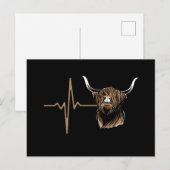 Schotse hoogland Koe Briefkaart (Voorkant / Achterkant)
