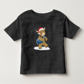 Schotse Hoogland Koe Christmas Piper Kinder Shirts (Voorkant)