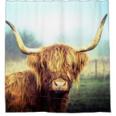 Schotse hoogland Koe Douchegordijn (Voorkant)