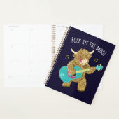 Schotse Hoogland Koe Guitarist Rock Aye The Moo! Planner (Display)