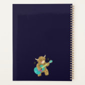 Schotse Hoogland Koe Guitarist Rock Aye The Moo! Planner (Achterkant)