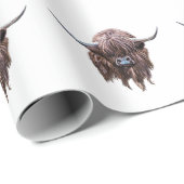 Schotse hoogland - Koe in kleur Cadeaupapier (Rol Hoek)