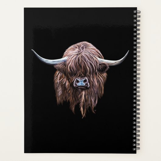 Schotse hoogland - Koe in kleur Planner (Achterkant)