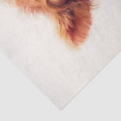 Schotse Hoogland Koe Kalf Wildflower Decoupage Tissuepapier (Detail)