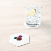 Schotse Hoogland Koe Kleurrijke Herd Classic T-Shi Kartonnen Onderzetters (Insitu)