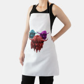 Schotse Hoogland Koe Kleurrijke Herd Classic T-Shi Schort (Insitu)