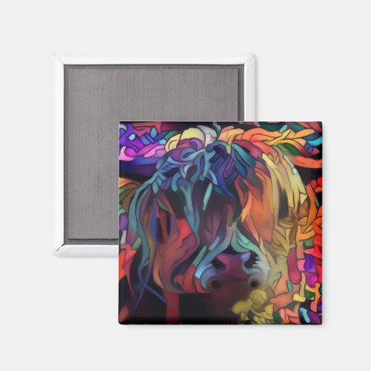 Schotse hoogland Koe Magneet (Voorkant / Achterkant)