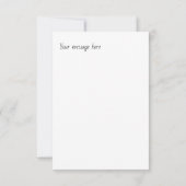 Schotse Hoogland Koe met Zonnebloemen. bewerkbaar Bedankkaart (Achterkant)