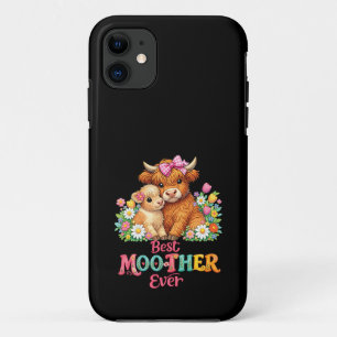 Schotse Hoogland Koe Moeder Gelukkige Moederdag Case-Mate iPhone Case