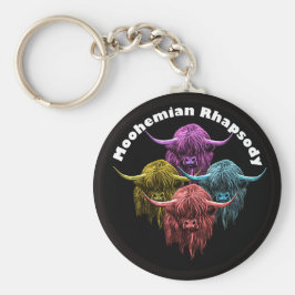 Schotse Hoogland-Koe. Moohemian Rhapsody Sleutelhanger