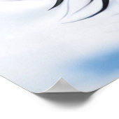 Schotse hoogland koe schattig harig koe winter pet poster (Hoek)