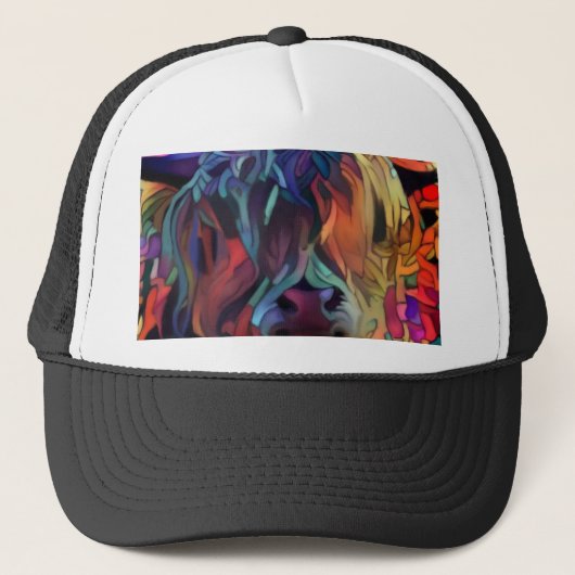 Schotse hoogland Koe Trucker Pet (Voorkant)