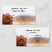 Schotse hoogland koe visitekaartje (Voorkant / Achterkant)