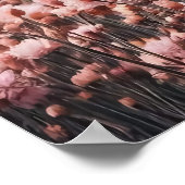 Schotse Hoogland Koe Wildflower Field Poster (Hoek)