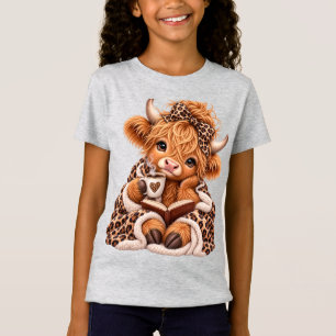 Schotse Hoogland Koe Winter Kerstmis Coquette Luip T-shirt