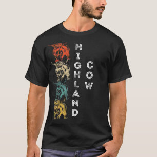 Schotse Hoogland Koe Wolharige Jassen Schotse Koe T-shirt