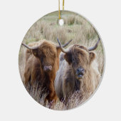 Schotse hoogland Koeien Keramisch Ornament (Links)