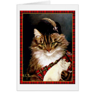 Schotse Hoogland Laddie Cat Art Card