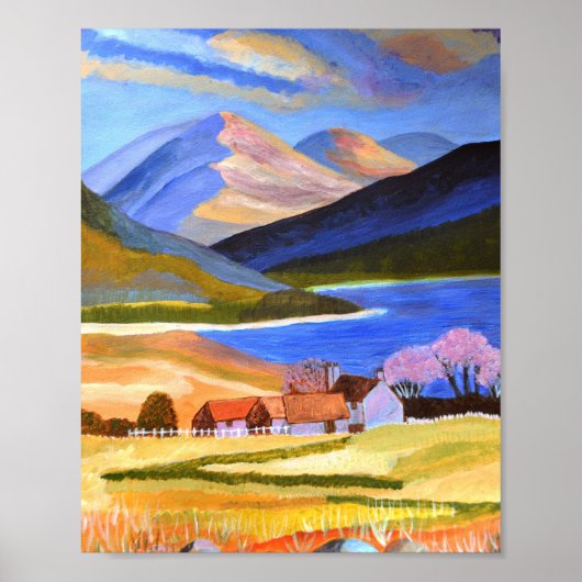 Schotse Hoogland Poster  (Voorkant)